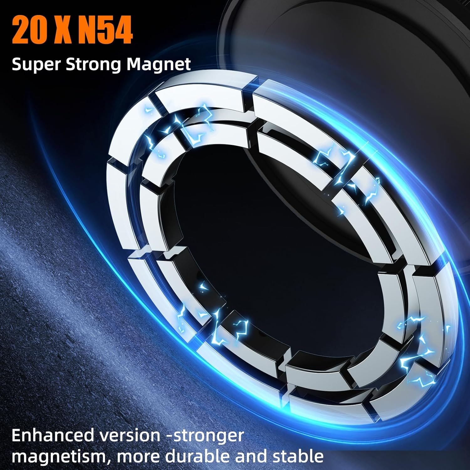 Dual Magnetic Phone Holder for Gym, Workout, Kitchen or Any Metal Surface, Magnet Base Mount & Power Magnet Phone Mount for MagSafe iPhone 17 16 15 14 13 12 Series - Image 5