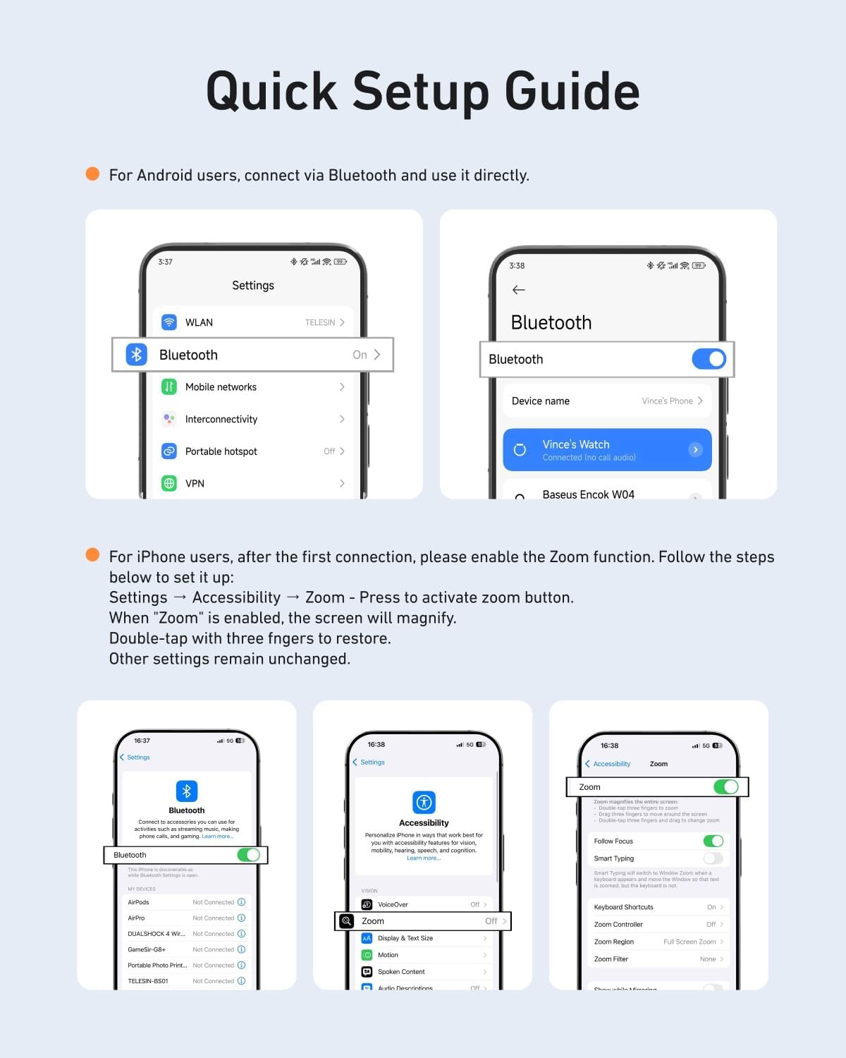 TELESIN Fun Shot Magnetic Phone Camera Grip + C03 Magnetic Selfie Light (Silver) Bundle Kit Compatible with iPhone Magsafe & Android, Creator Kit for Selfies/Photography/TikTok/Zoom Calls/Video - Image 9