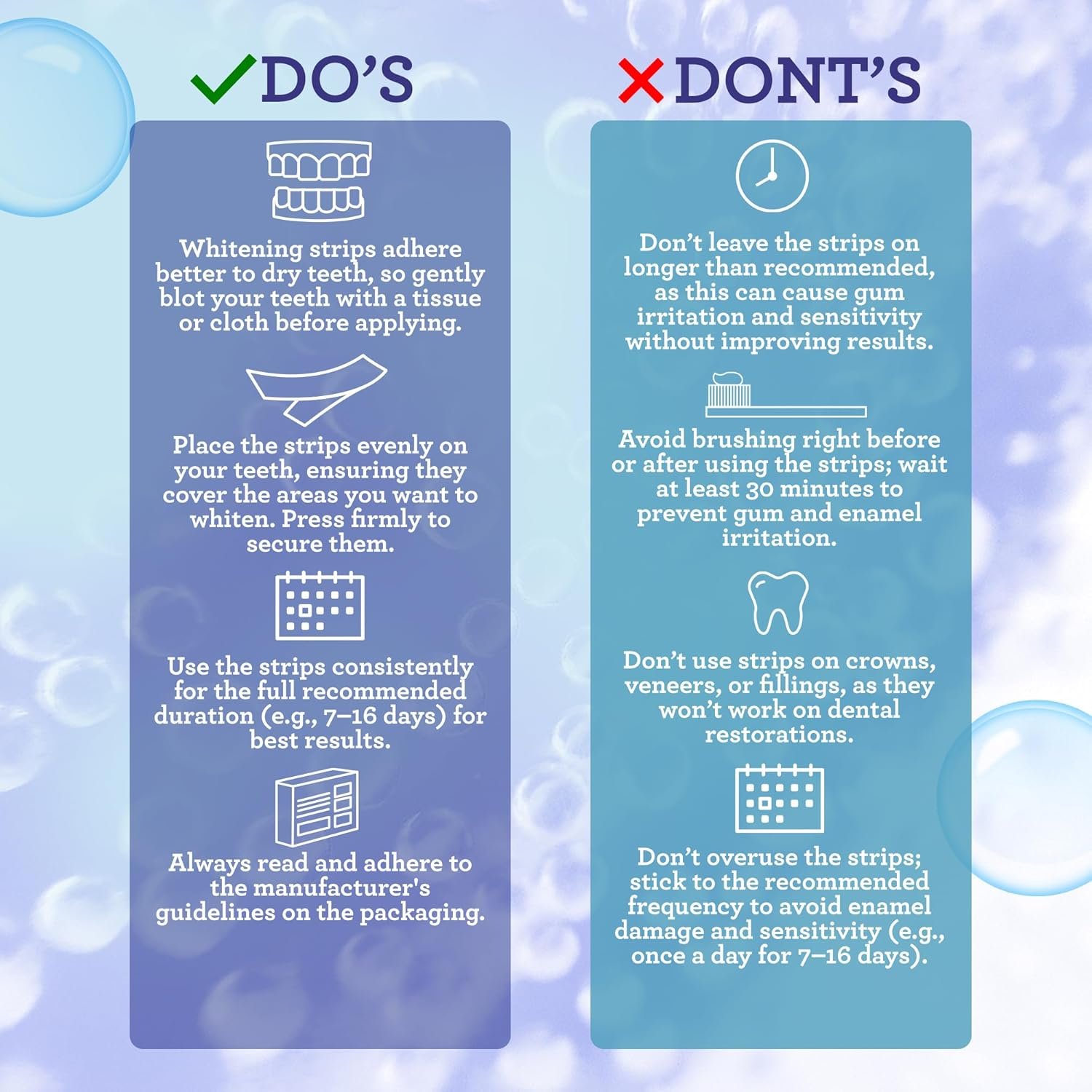 GuruNanda Teeth Whitening Strips - 7-Day Treatment with Non-Slip, Dry Strip Technology - Whitening Designed with Care for a Brighter Smile - Image 9