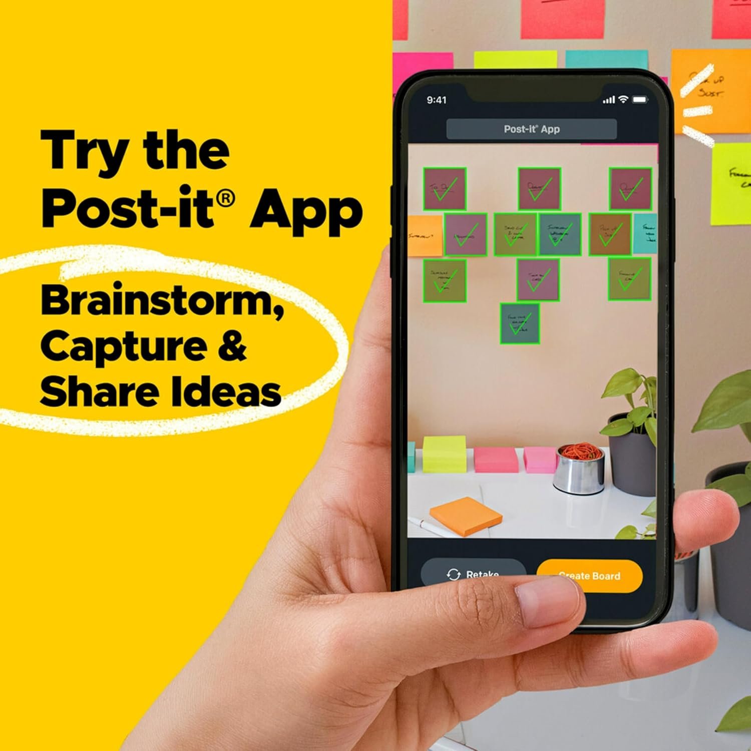 Post-it Super Sticky Notes, Assorted Bright Colors, 3x3 in, 15 Pads/Pack, 45 Sheets/Pad, 2X The Sticking Power, Recyclable, Multi-Color - Image 11