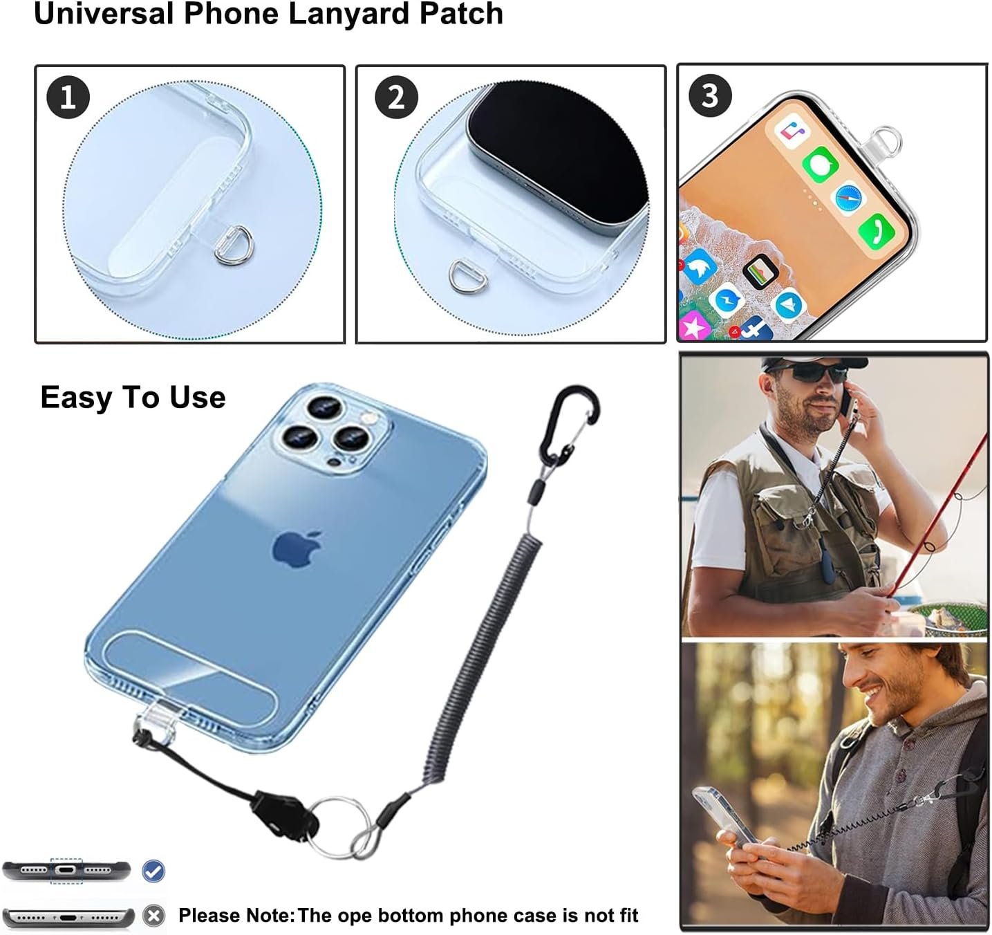 Magnetic Cellphone Holder For Backpack Strap - Phone Shoulder Strap Clamp Mount with Phone Protected Lanyard Fit Hiking/Alpinism/Climbing/Fishing,Universal Compatible Most Smartphone - Image 8