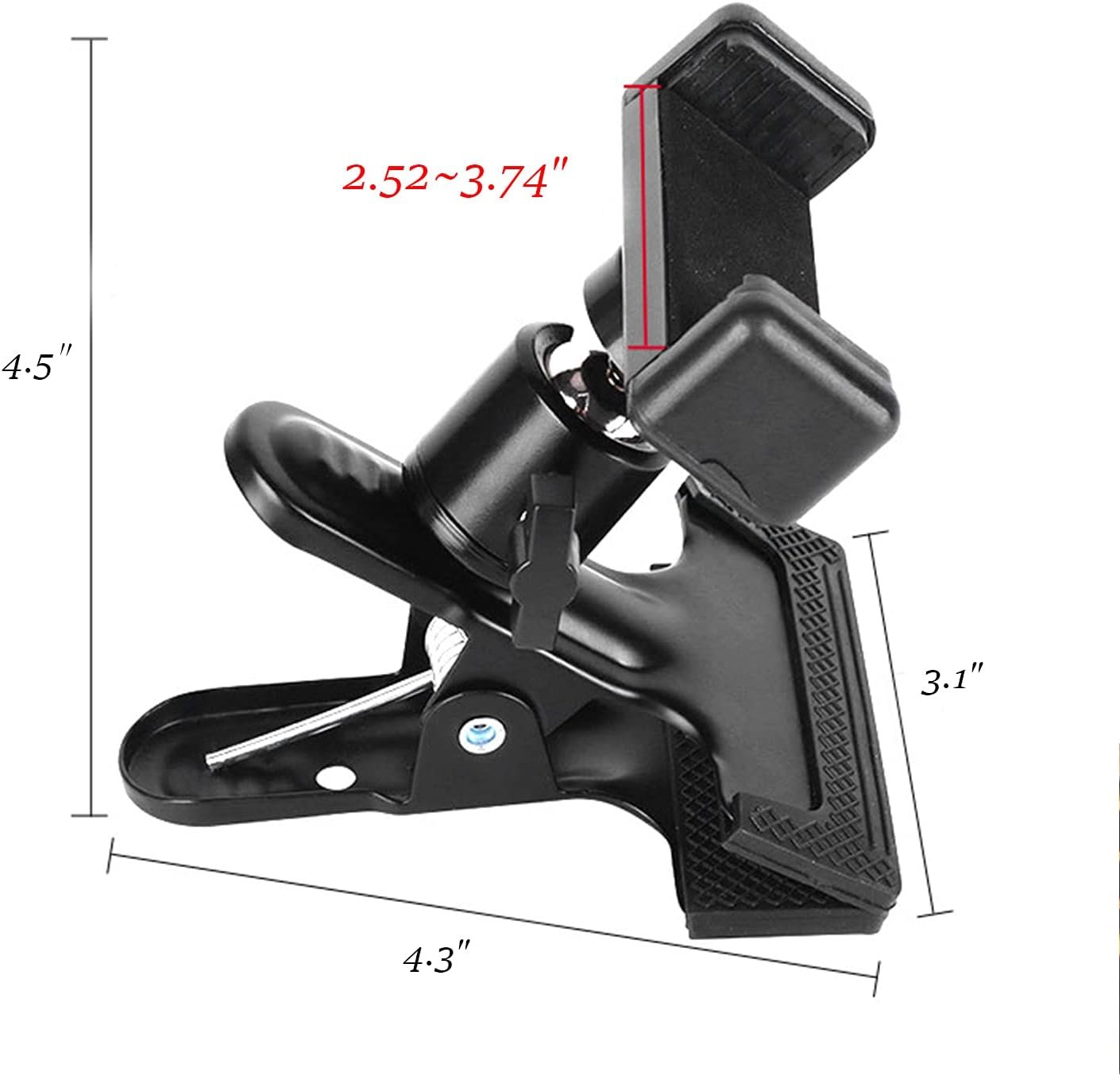 Guitar Head Phone Holder Mount for Live Broadcast Teaching Video Recording Android and iPhone Compatible Guitar/Electric Guitar/Bass/Ukulele - Image 3