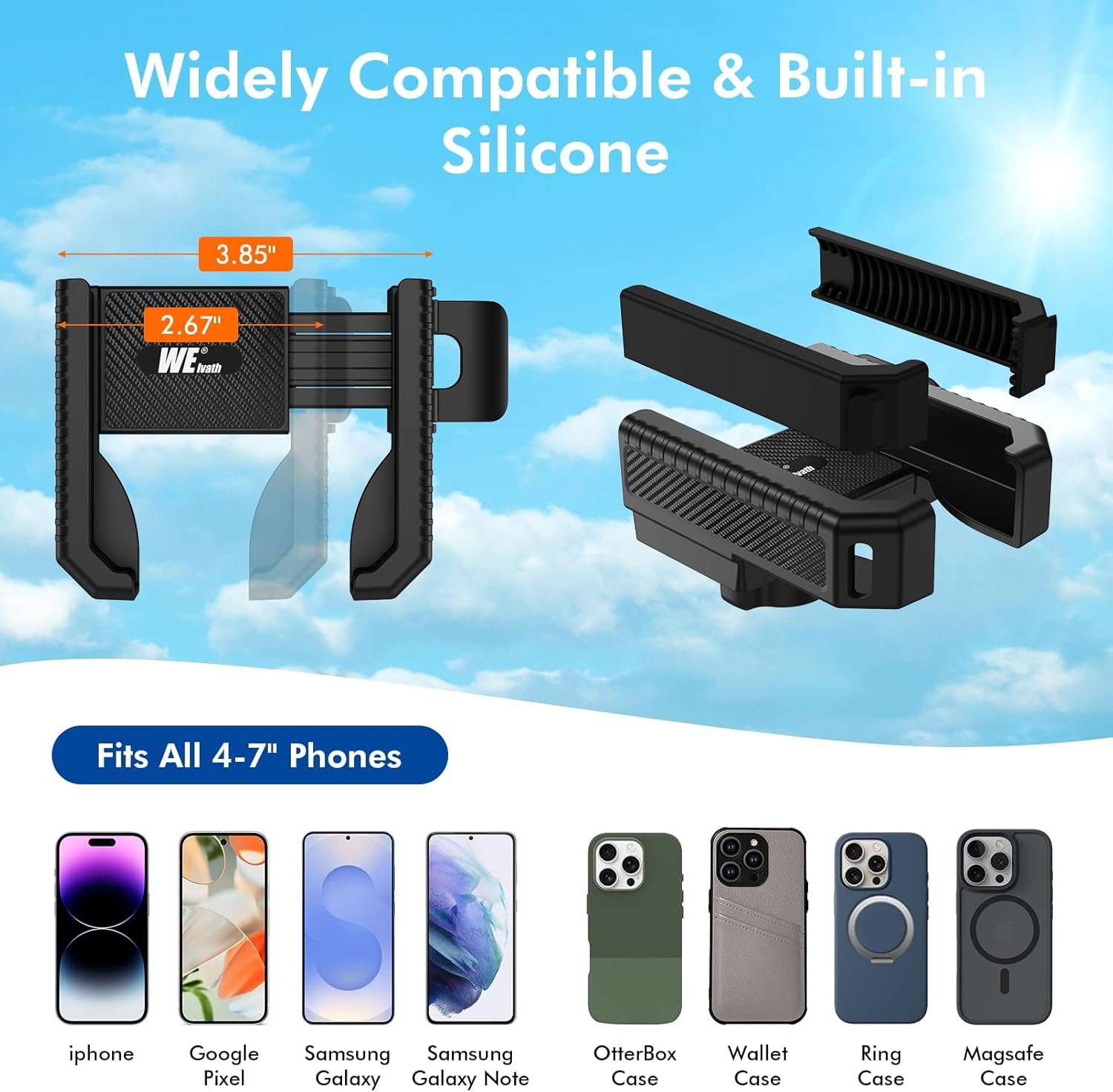 Magnetic Golf Cart Phone Holder, Rotatable Phone Mount Holder Compatible with iPhone/Galaxy/Smartphones, Golf Cart Accessories for EZGO Club Car Yamaha,Gift for Men Women - Image 7