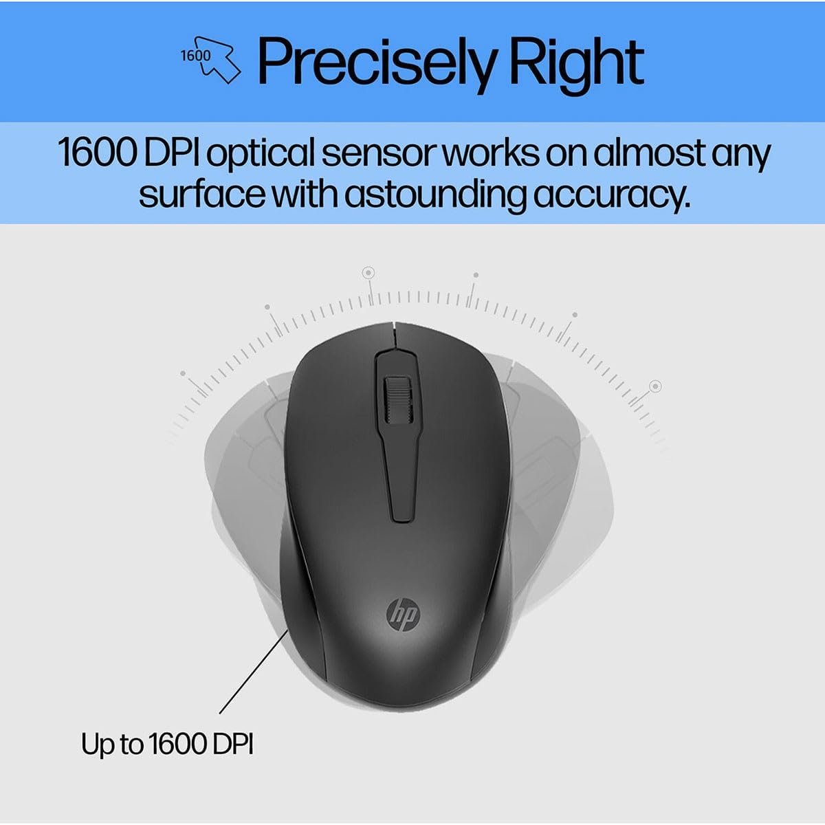 HP 330 Wireless Keyboard and Mouse Combo - 2.4 Ghz Wireless USB Receiver - Chiclet Keys, 12 Keyboard Shortcuts - 1600 DPI Multi-Surface Mouse - LED Num Lock, Caps Lock, Scroll Lock (2V9E6AA) - Image 9
