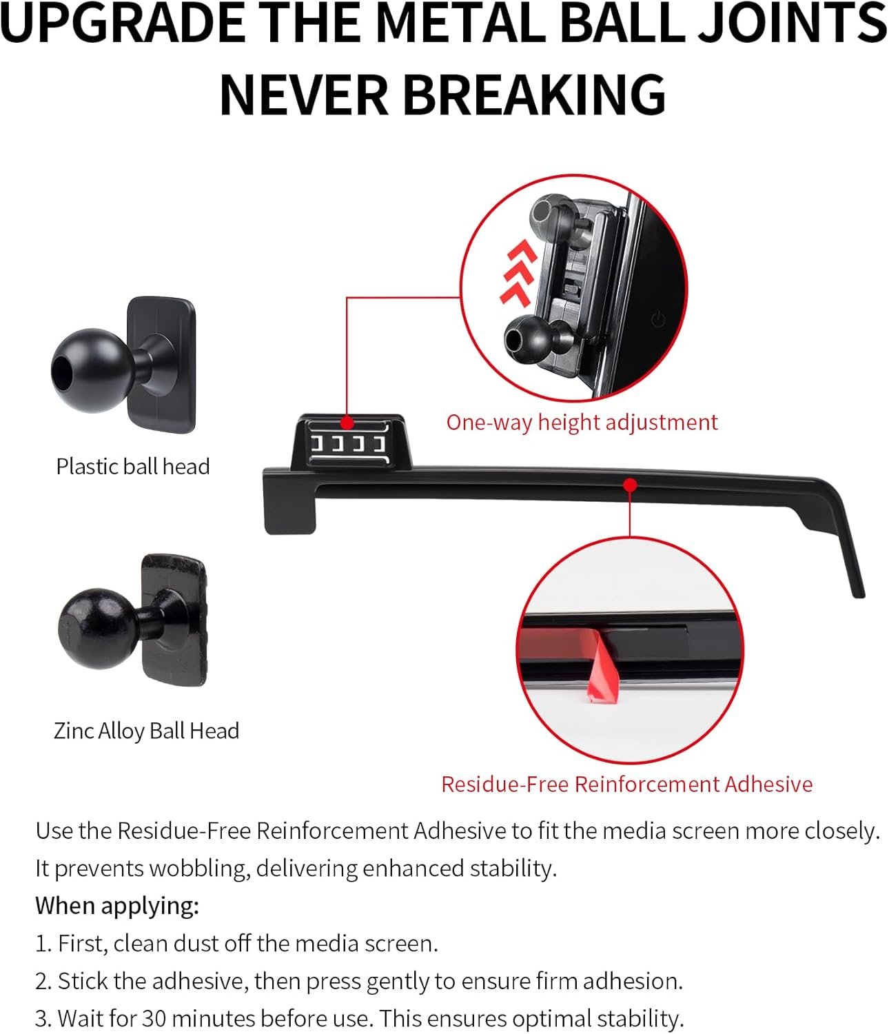 Car Phone Holder for 2023-2026 Kia Sportage Accessories 12.3-Inch Screen Fixed Clip, 360° Rotation Phone Mount Compatible with MagSafe, Cell Phone Holder Does Not Affect Air Vent - Image 10