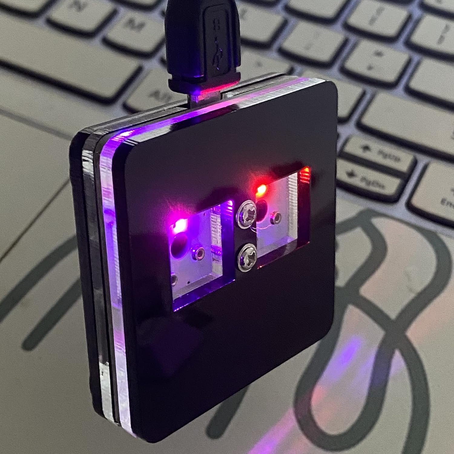 Copy and Paste 2-Key Keyboard SAYO OSU Keypad Hotswap One Handed Mechanical Gaming Keyboard Cherry Switch RGB Backlit Mini USB Keypad for macros or Rhythm Games - Image 7