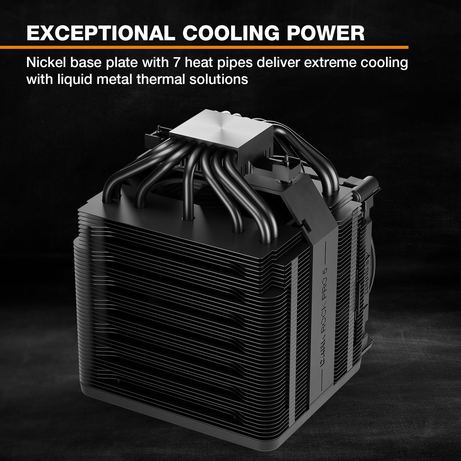 be quiet! Dark Rock Pro 5 Quiet Cooling CPU Cooler | Immensely High Airflow | 7 high-Performance Copper Heat Pipes | Speed Switch | Thermal Grease | BK036 - Image 7
