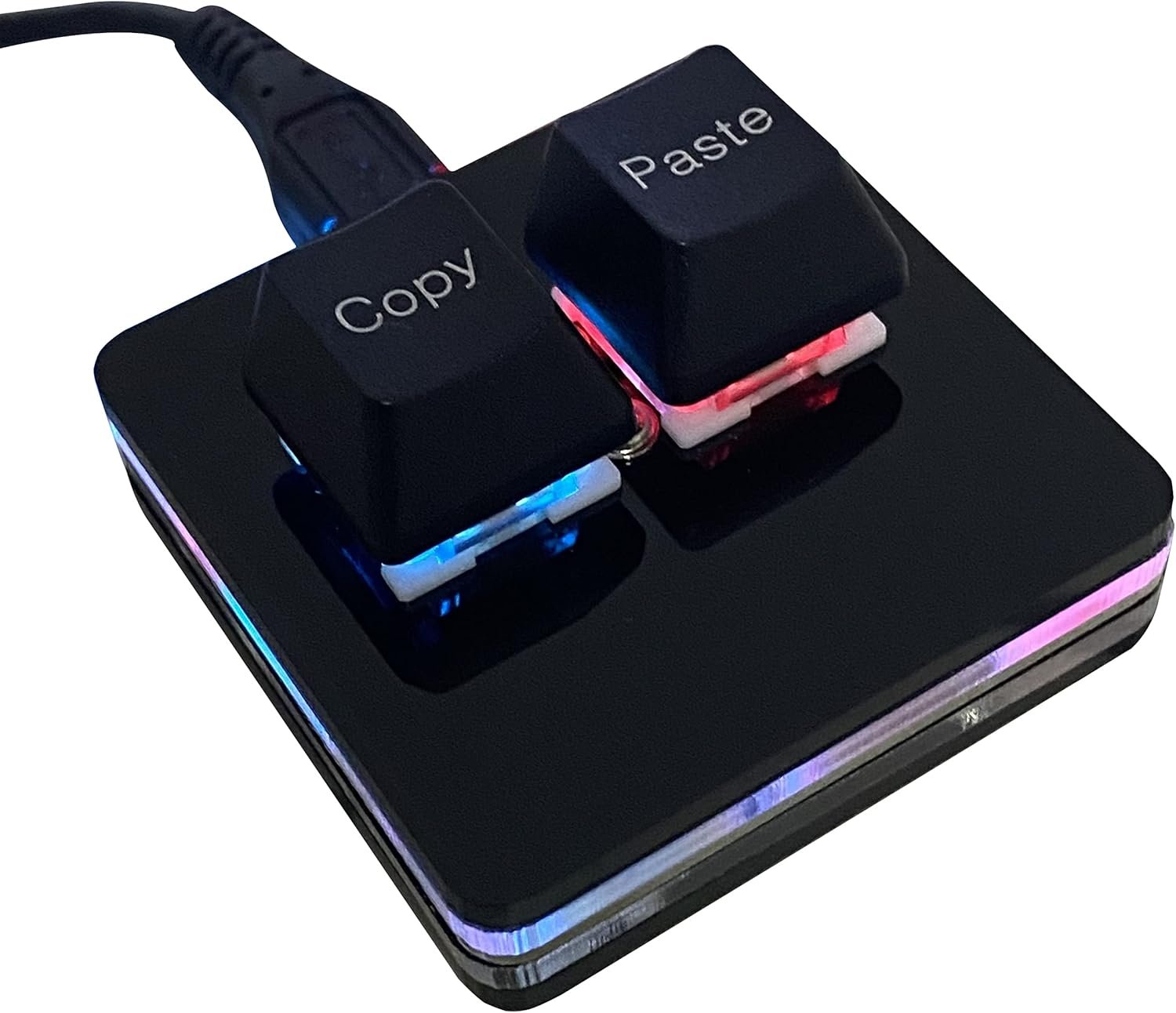 Copy and Paste 2-Key Keyboard SAYO OSU Keypad Hotswap One Handed Mechanical Gaming Keyboard Cherry Switch RGB Backlit Mini USB Keypad for macros or Rhythm Games - Image 2