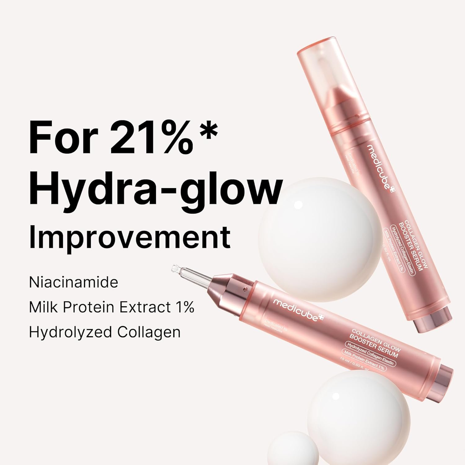 medicube Milky Collagen Double Glow Lock Duo: Collagen Glazed Milky Wrapping Mask and Booster Serum | 130DaCollagen, Niacinamide, Glutathione for Plumped, Radiant Glass Skin - Image 8