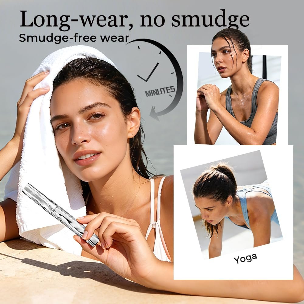 Waterproof Mascara, 2026 New Metal Wand Volumizing and Lengthening Mascara, Waterproof Quick Drying Formula for Natural 3D and Definition, Curling Volumizing and Natural Length (3) - Image 6