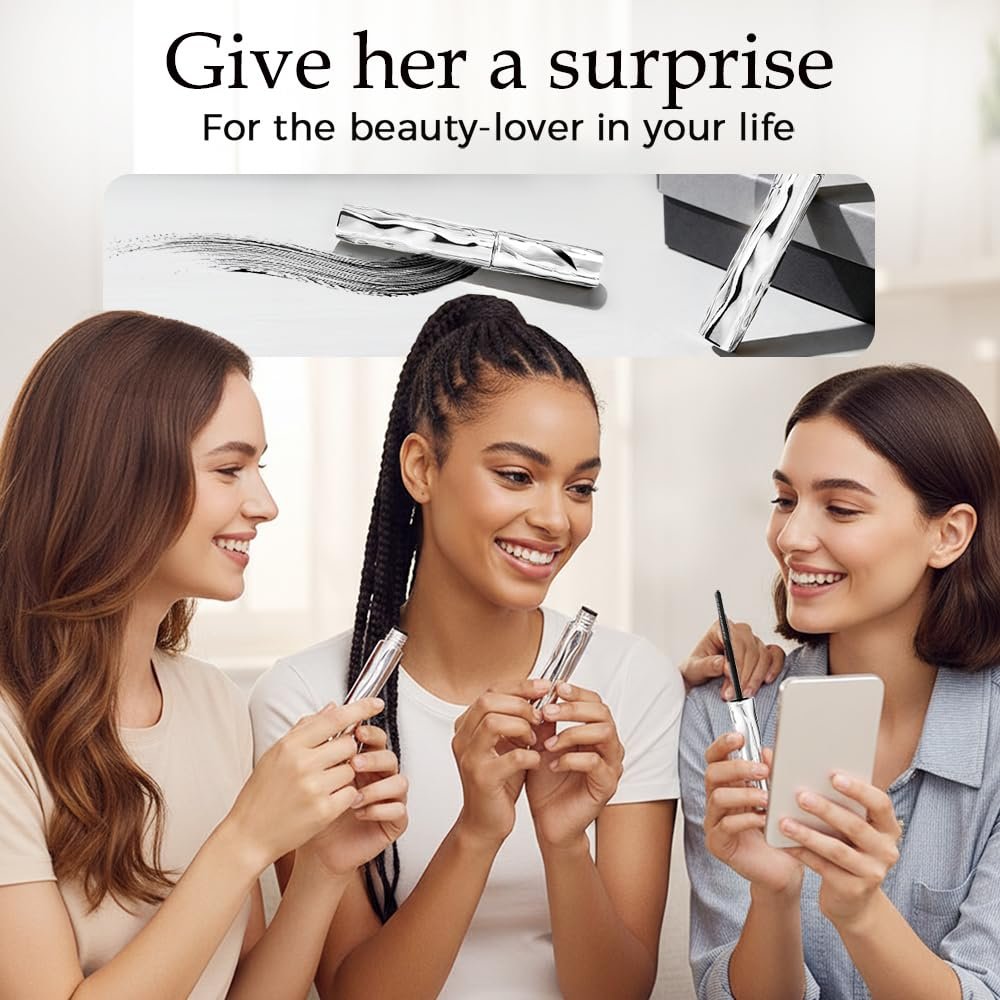 Waterproof Mascara, 2026 New Metal Wand Volumizing and Lengthening Mascara, Waterproof Quick Drying Formula for Natural 3D and Definition, Curling Volumizing and Natural Length (3) - Image 8