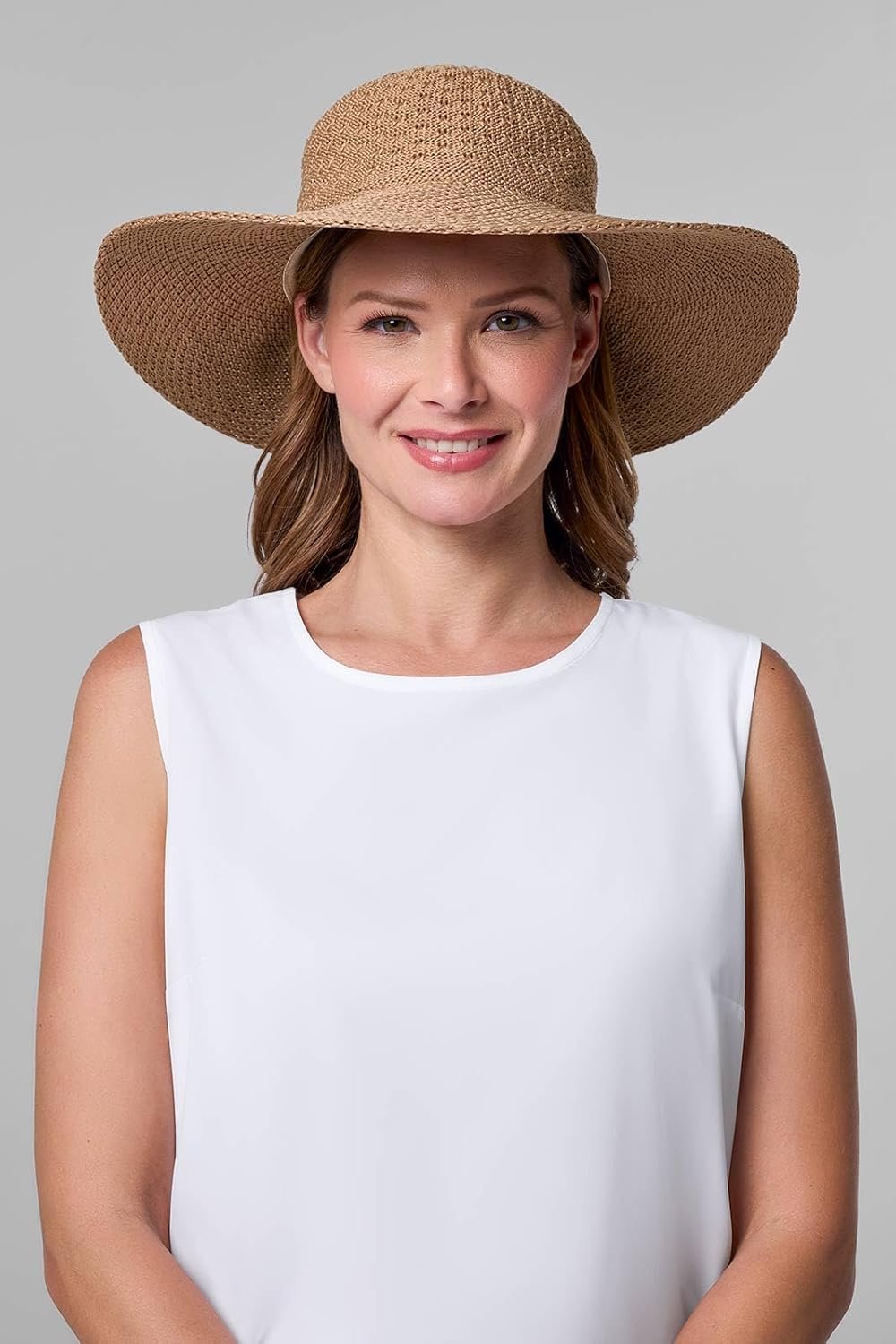 Women's Packable Sun Hat - UPF 50+ Sun Protection - Perla in Tan - Image 6