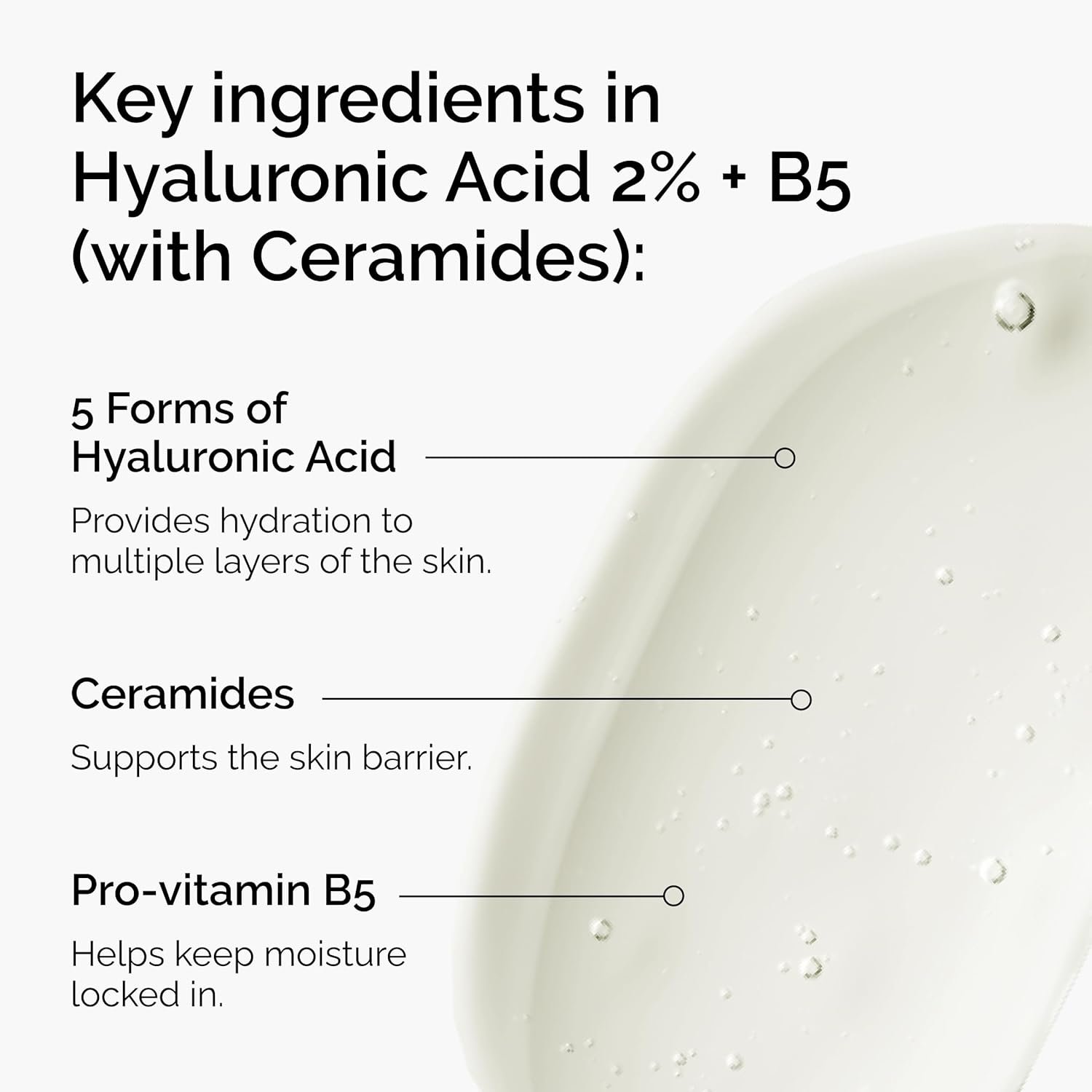 The Ordinary Hyaluronic Acid 2% + B5 (with Ceramides), Multi-Depth Hydration Serum for Plumper, Smoother Skin - Image 4