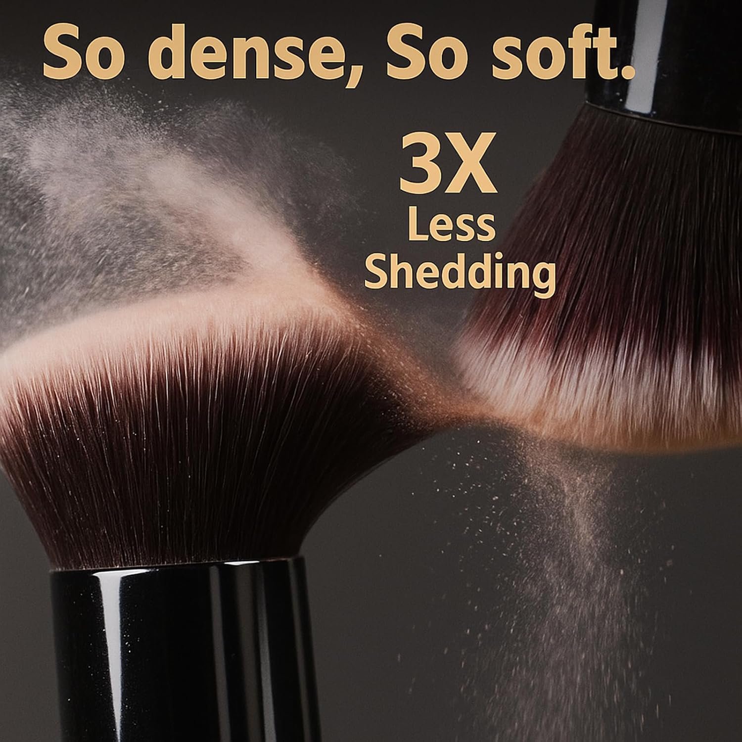 BEAKEY Makeup Brushes Set, Professional Foundation Eyeshadow Concealer Blush Powder Bronzer Applicator, 2 Blender Sponge with Beauty Paper Case - Image 3