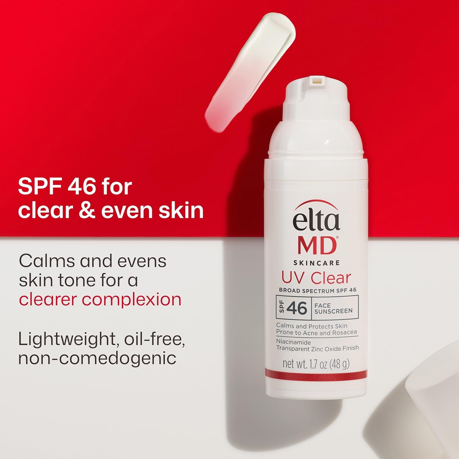EltaMD UV Clear Tinted Face Sunscreen SPF 46, Oil Free Sunscreen for Sensitive Skin with Zinc Oxide, Dermatologist Recommended - Image 3