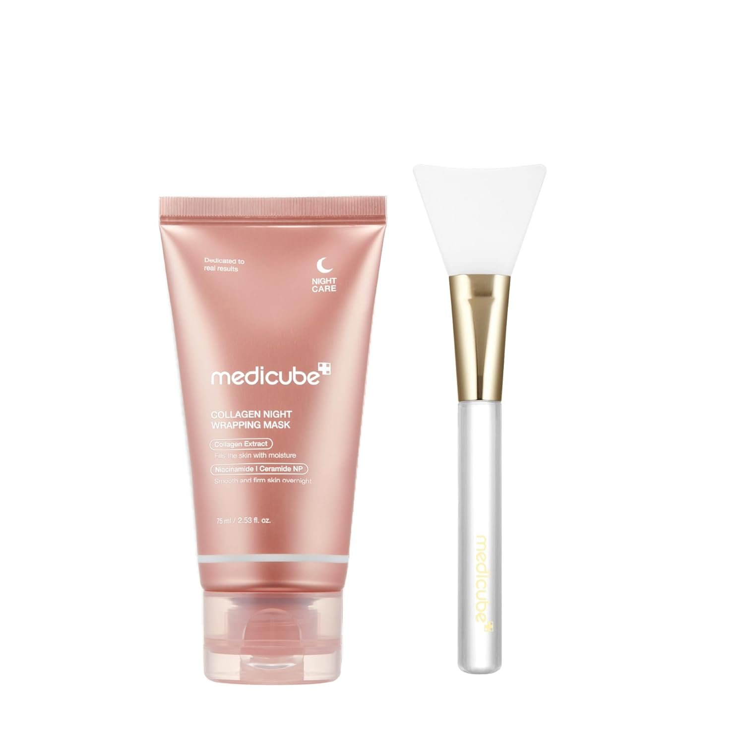 medicube Collagen Night Wrapping Peel Off Facial Mask with Jelly Brush - Image 2